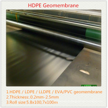 Rolo de filme do HDPE Geomembrane / HDPE / forro de GEOMembrana do HDPE